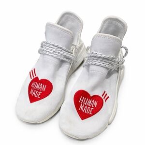 Adidas ($350) x Human Made Hu NMD Heart Sneakers White Pharrell Boost